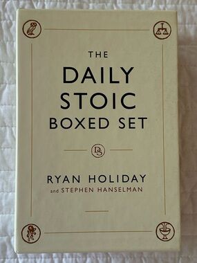 The Daily Stoic Boxed Hardcover Set NEW Ryan Holiday Journal + Book Giftable Set